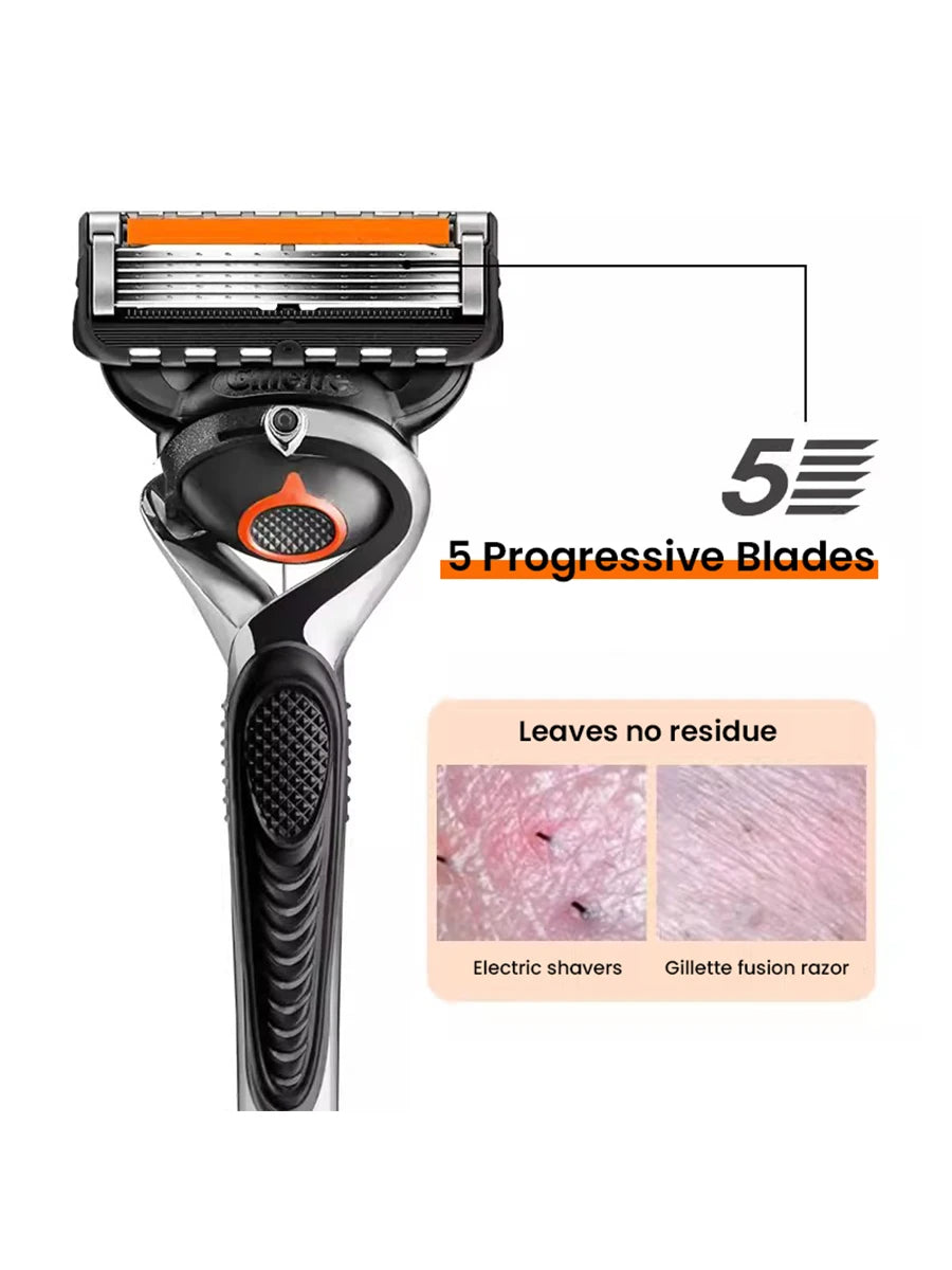 5-Blade Precision Men's Shaving Razor with Flexball Tech - 18
