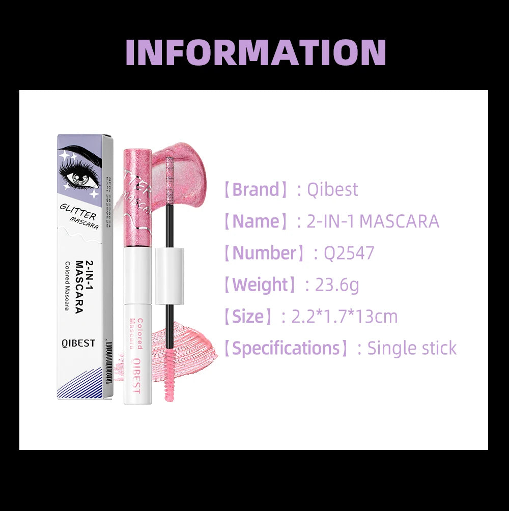 2-in-1 Glitter and Colored Mascara for Bold Eyelashes - 17