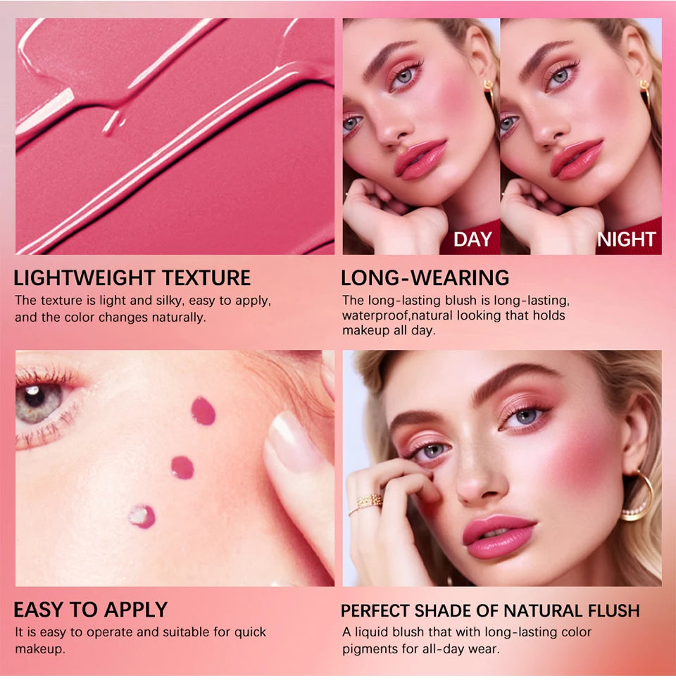 Long-Lasting Waterproof Liquid Cheek Blush - 11