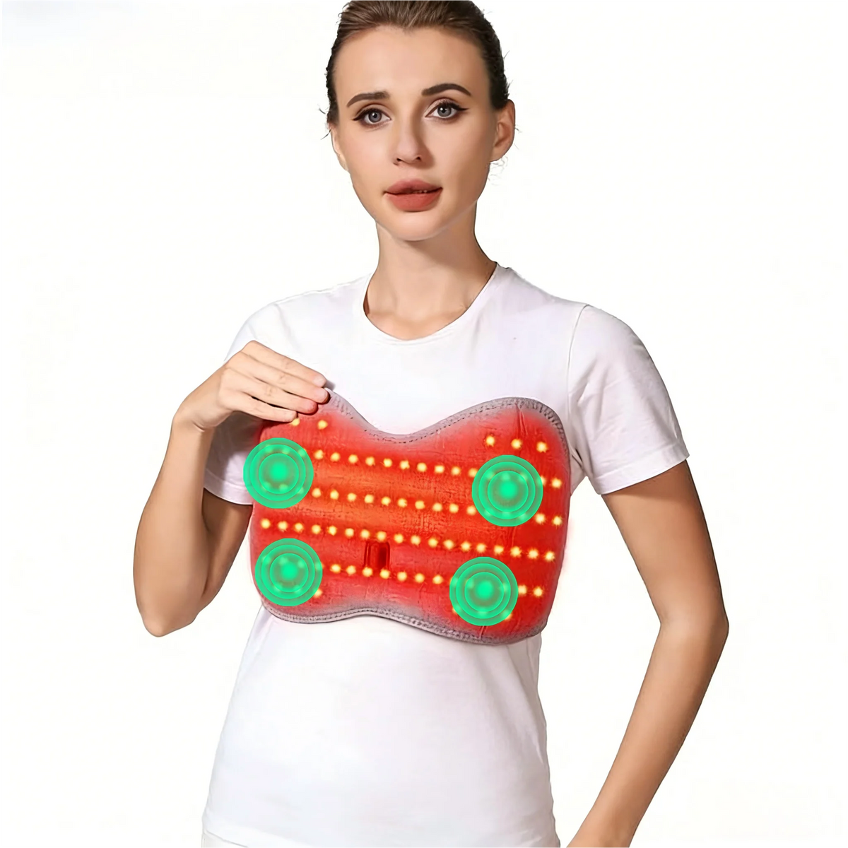 Red Light Heating Chest Massager for Pain Relief