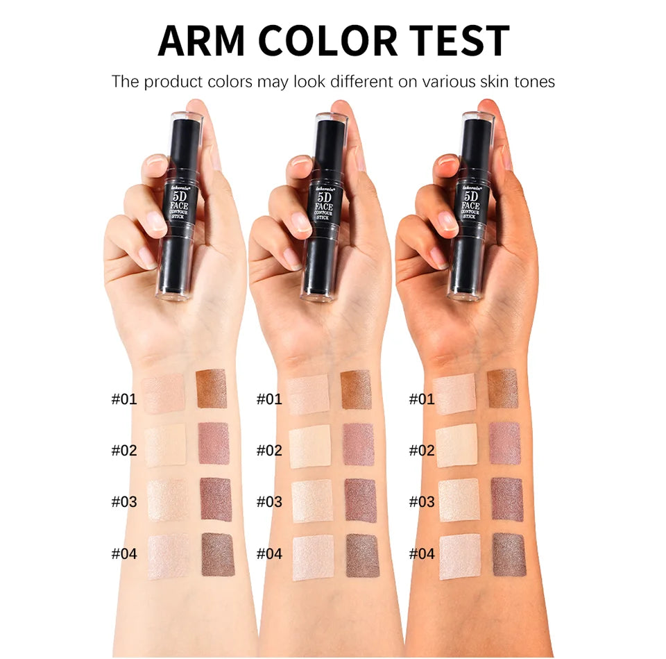 Dual-Ended Cream Contour and Highlighter Stick - 12