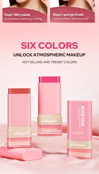 Multi-Purpose Cream Blush Stick for Radiant Cheeks