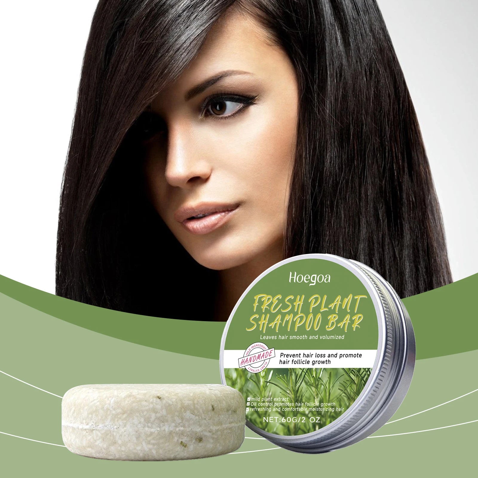 Rosemary Strengthening Shampoo Bar for Hair Growth - 2