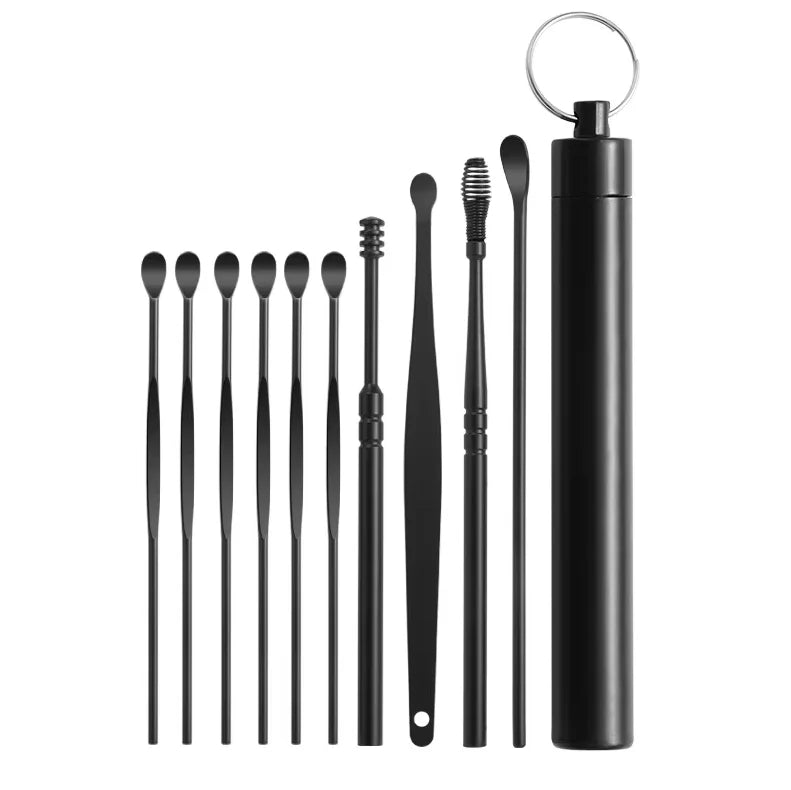 Professional Stainless Steel Ear Wax Removal Kit - 17