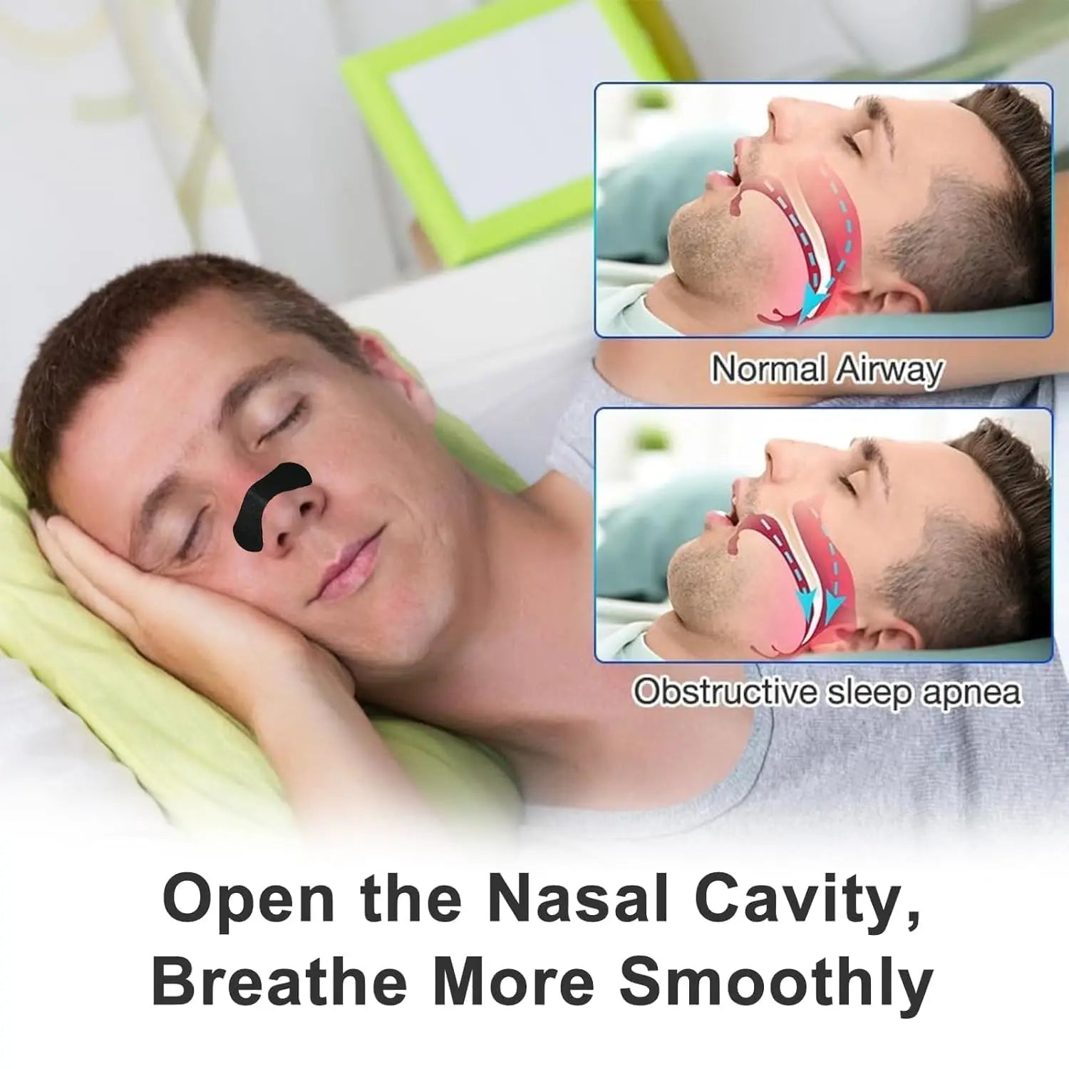 Breathable Nasal Strips for Better Sleep and Snore Relief - 3