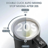 Self-Stirring Coffee Mug with Digital Temperature Display