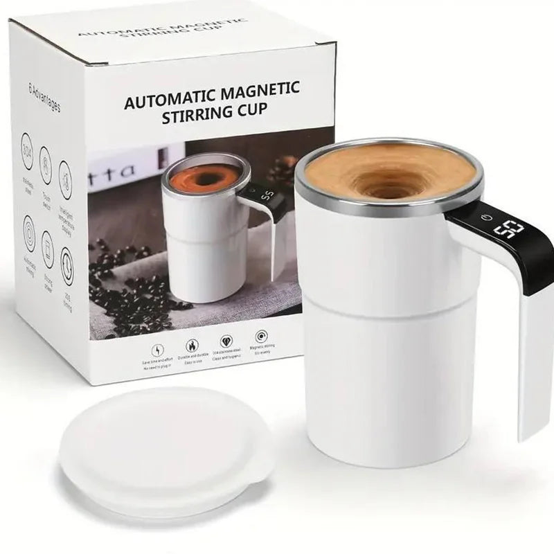 Self-Stirring Coffee Mug with Digital Temperature Display - 16