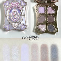 5-Color Mermaid Eyeshadow Palette for Long-Lasting Shimmer