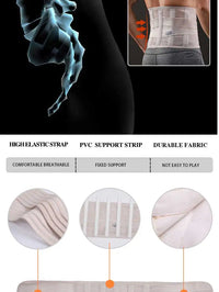 Adjustable Lumbar Support and Waist Trainer Belt