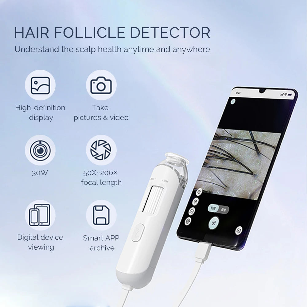 Portable HD Hair Follicle and Scalp Health Analyzer - 2