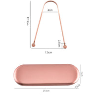Portable Pure Copper Tongue Scraper for Fresh Breath