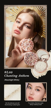Embossed Shimmering Highlighter Face Powder