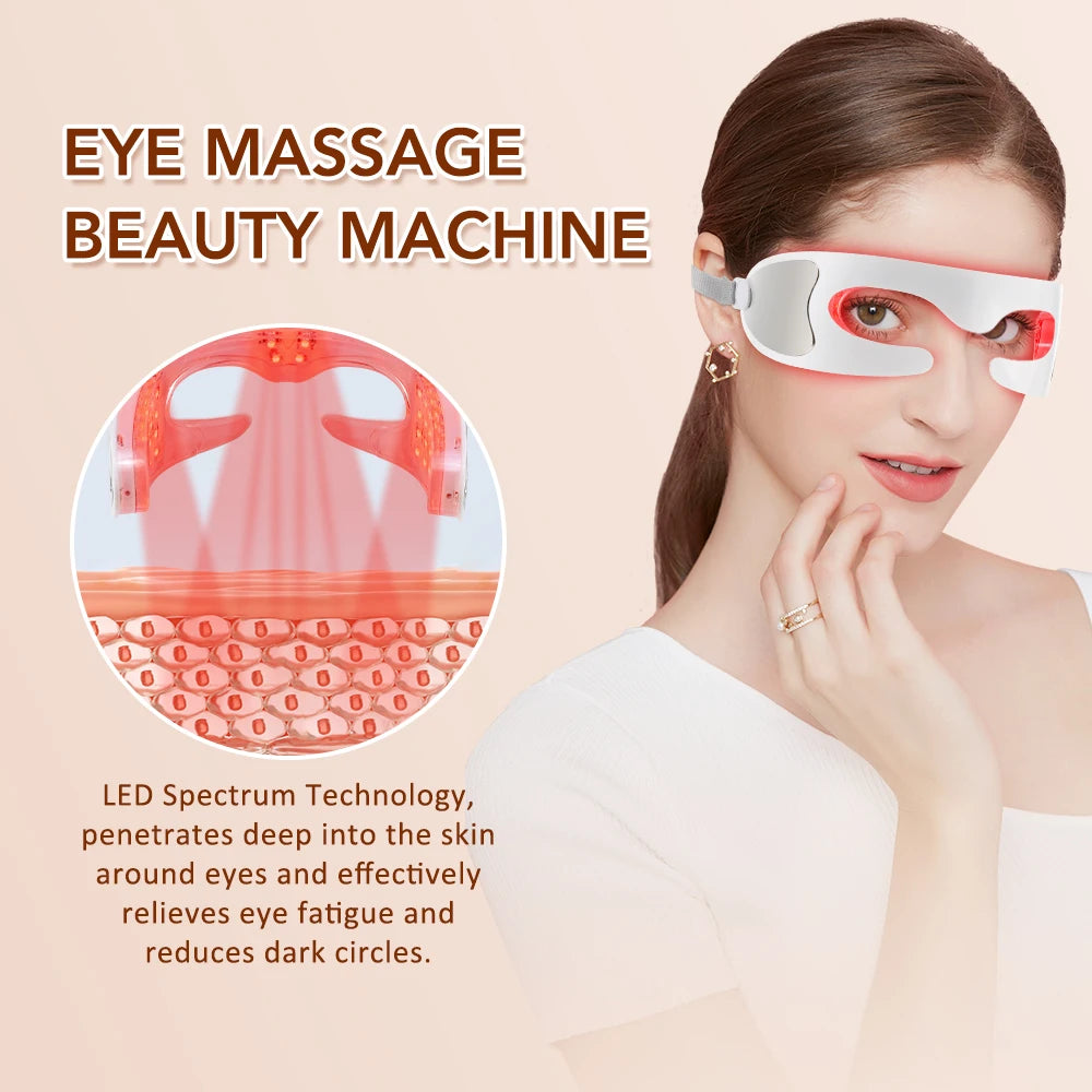 3D Red Light Therapy Eye Massager for Fatigue and Dark Circles - 4