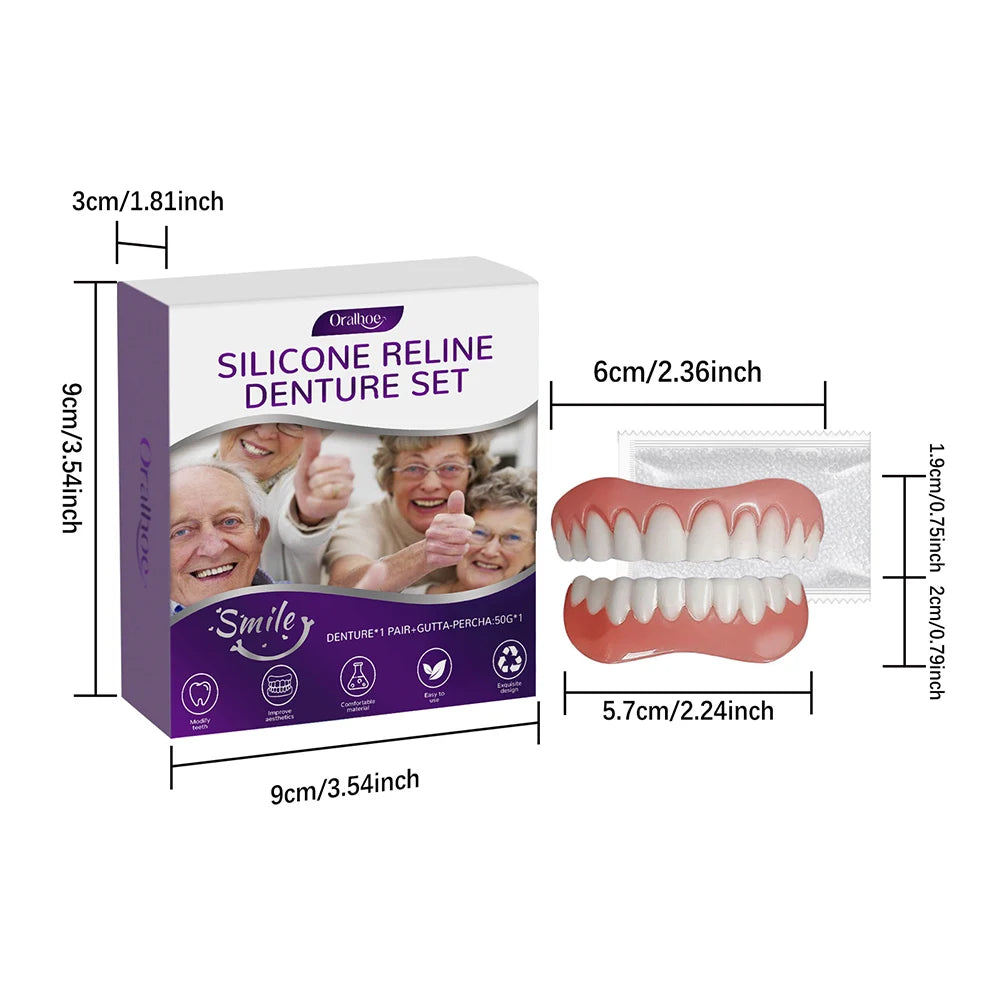 Comfort Fit Silicone Denture Reline Kit - 2