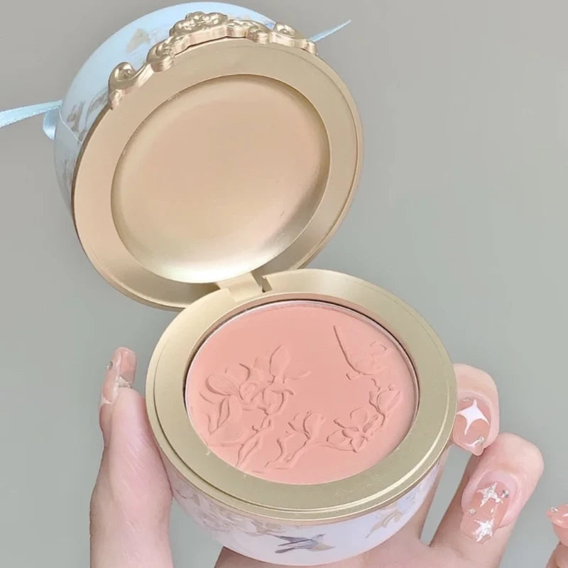Embossed Floral Matte Blush Palette - 14
