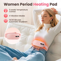 Portable Heated Massage Belt for Menstrual Cramp Relief