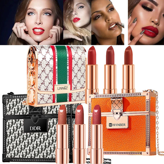 Matte Velvet Lipstick Set in Luxury Gift Case
