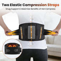 Heated Lumbar Massage Belt for Back Pain Relief