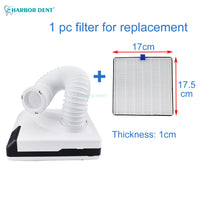 60W Dental Lab Dust Collector with LED Light