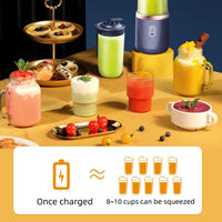 Portable Rechargeable Electric Fruit Blender for Smoothies