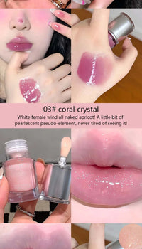 Hydrating Crystal Mirror Lip Gloss for Long-Lasting Shine