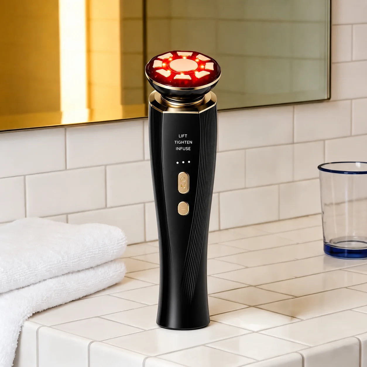 3-in-1 Red Light Therapy Facial & Neck Lifting Device - 1