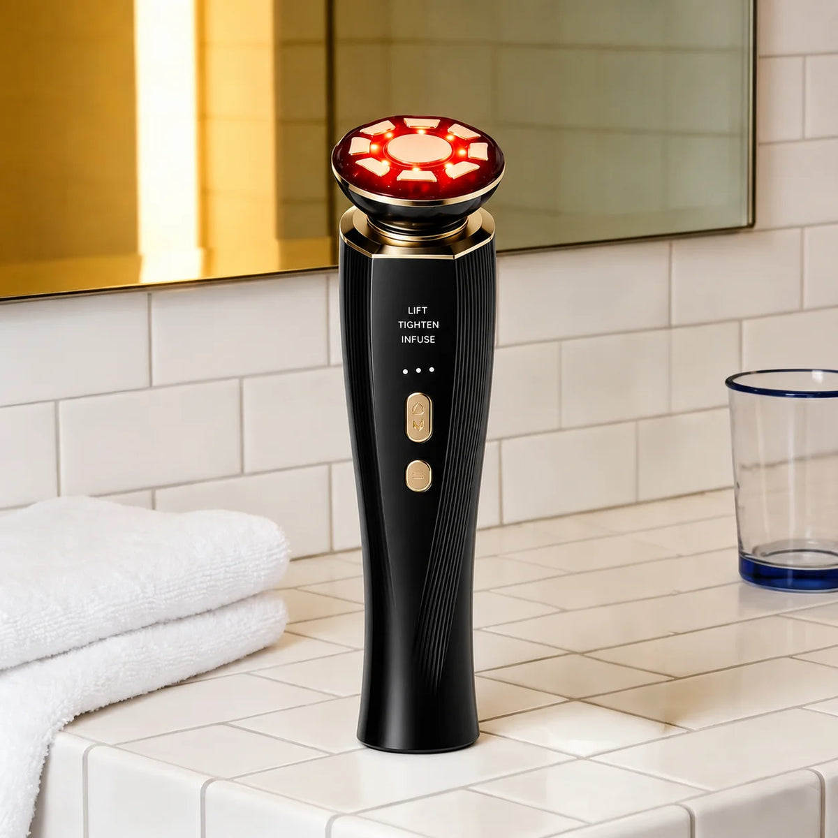 3-in-1 Red Light Therapy Facial & Neck Lifting Device