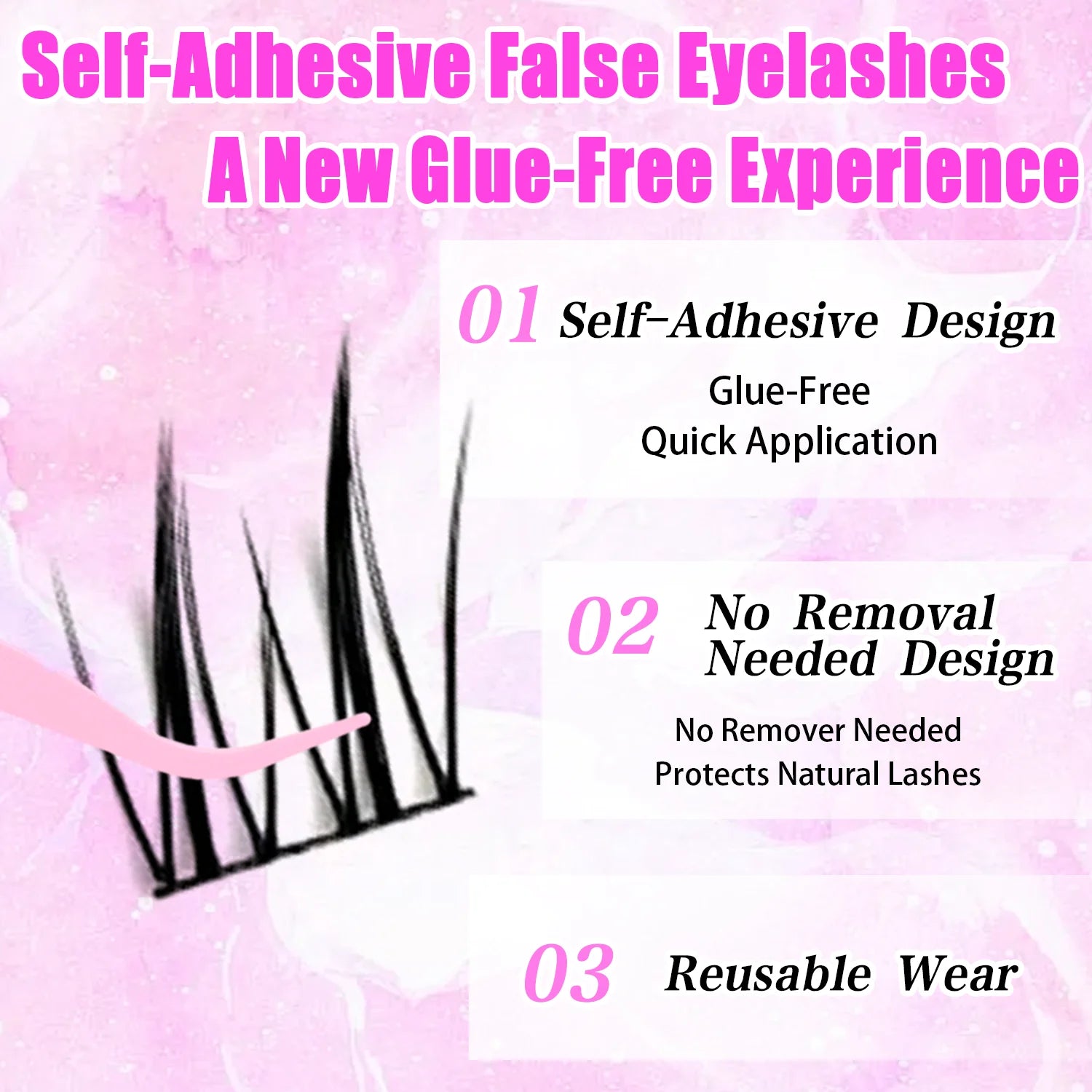 Glue-Free Cluster Eyelashes for Easy Daily Application - 7
