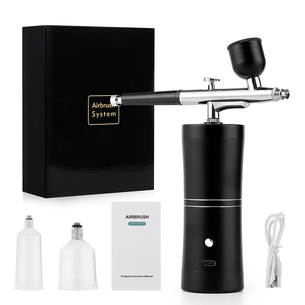 Portable Mini Airbrush Kit for Nail Art and Makeup - 42