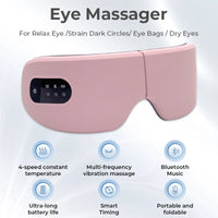 Smart Heated Eye Massager for Fatigue and Sleep Relief