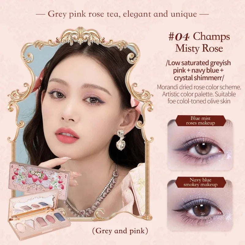 5-Color Mermaid Eyeshadow Palette for Long-Lasting Shimmer - 65