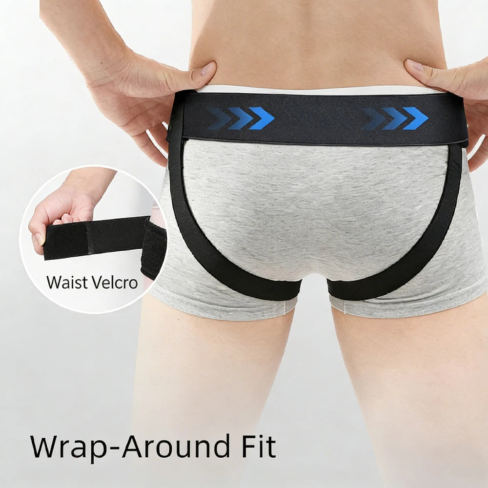 Adjustable Inguinal Hernia Support Belt with Compression Pads - 4