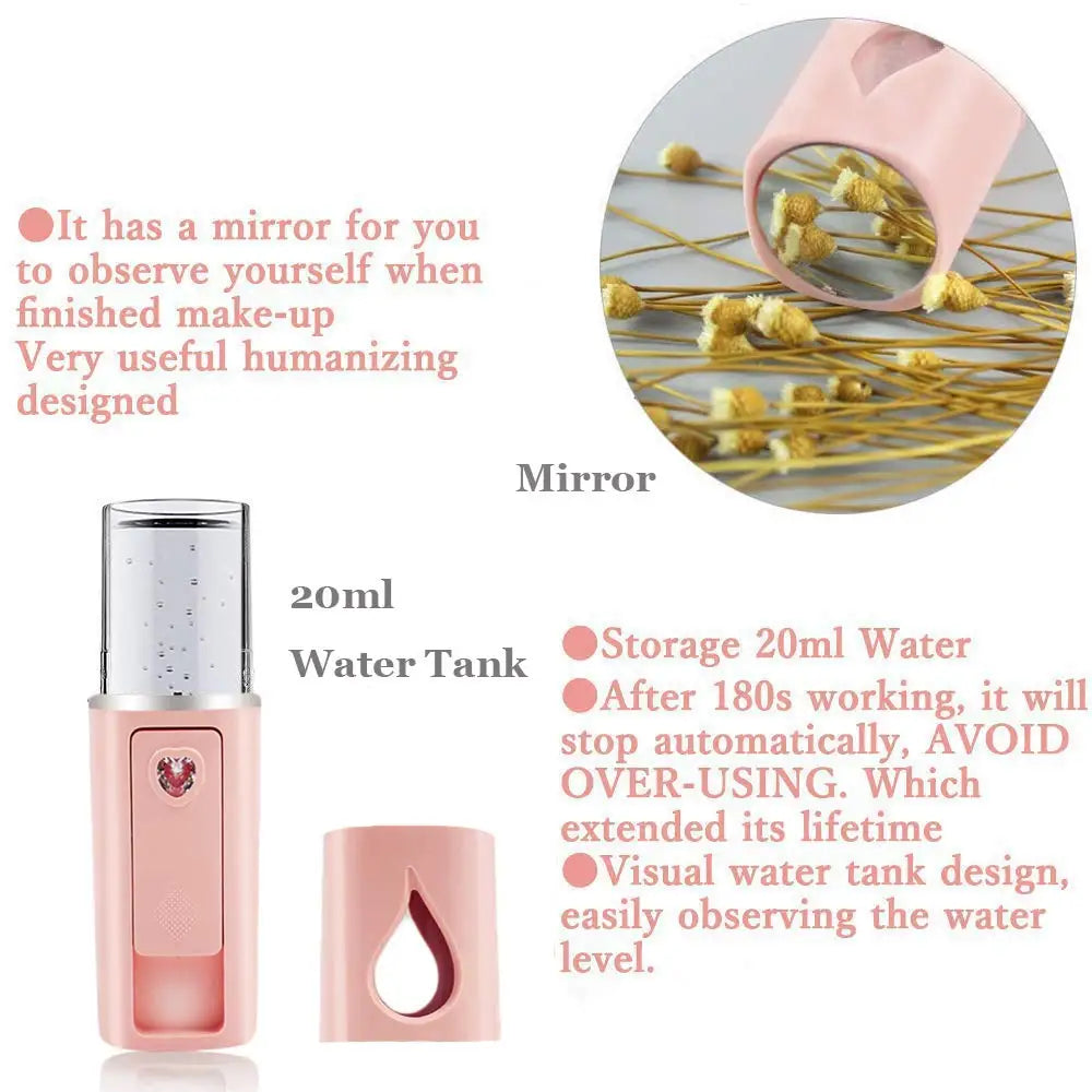 Portable Nano Facial Mist Sprayer for Instant Hydration - 8