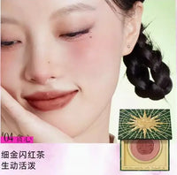 Emotional Shimmer Pressed Powder Blush for Natural Radiant Glow