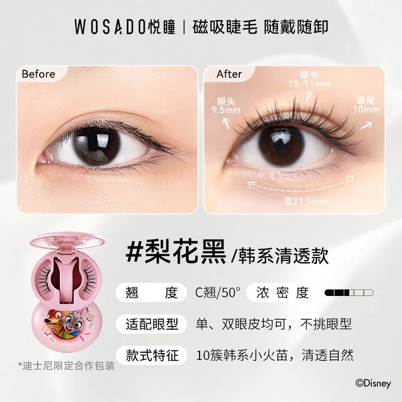 Magnetic Reusable False Eyelashes with Applicator Tool - 48