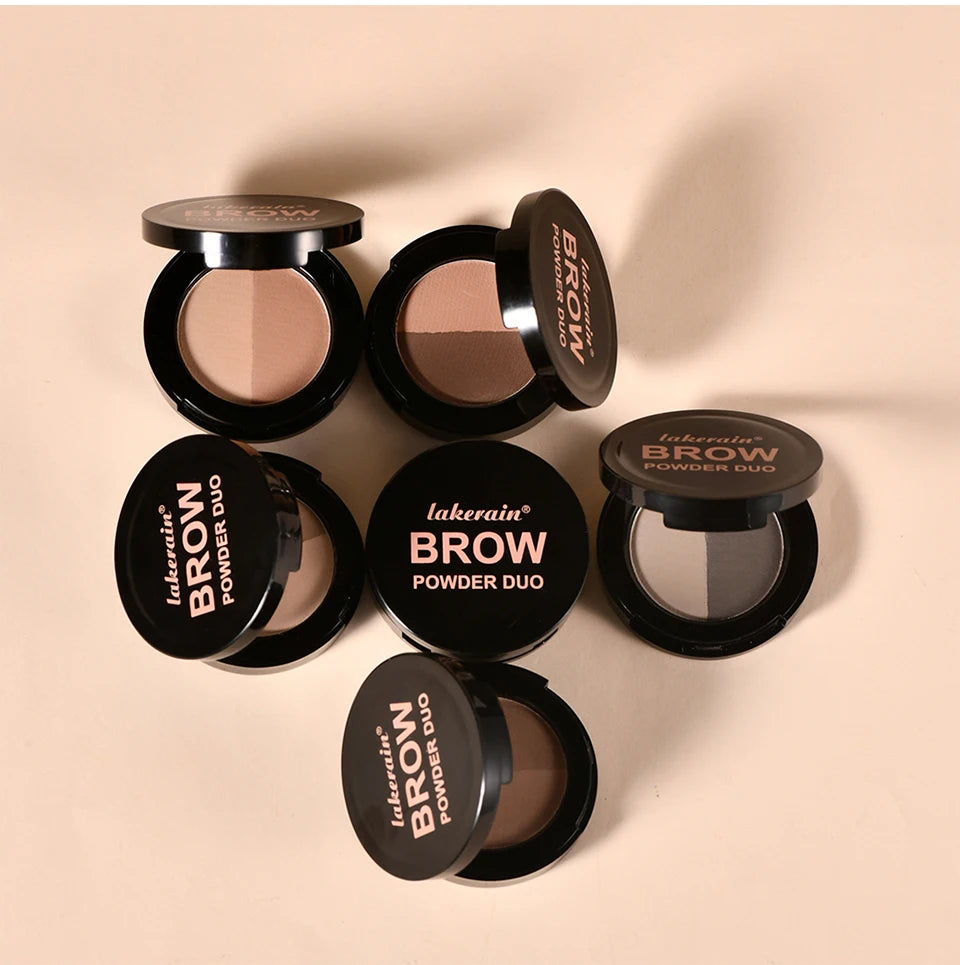 Dual-Tone Waterproof Eyebrow Powder for Natural Definition - 15