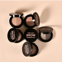 Dual-Tone Waterproof Eyebrow Powder for Natural Definition