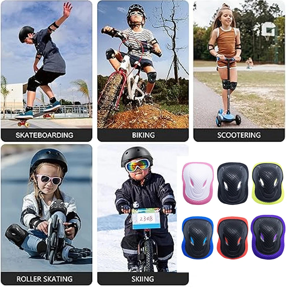 Protective Kids Knee and Elbow Pad Set for Sports - 6