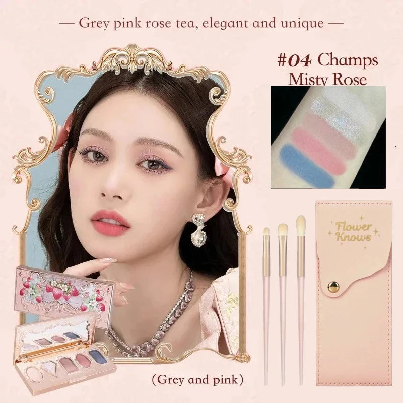 5-Color Shimmer and Glitter Eyeshadow Palette - 41