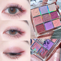 9-Color Waterproof Eyeshadow Palette for Professional Looks