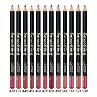 12-Color Waterproof Matte Lip Liner Pencil Set