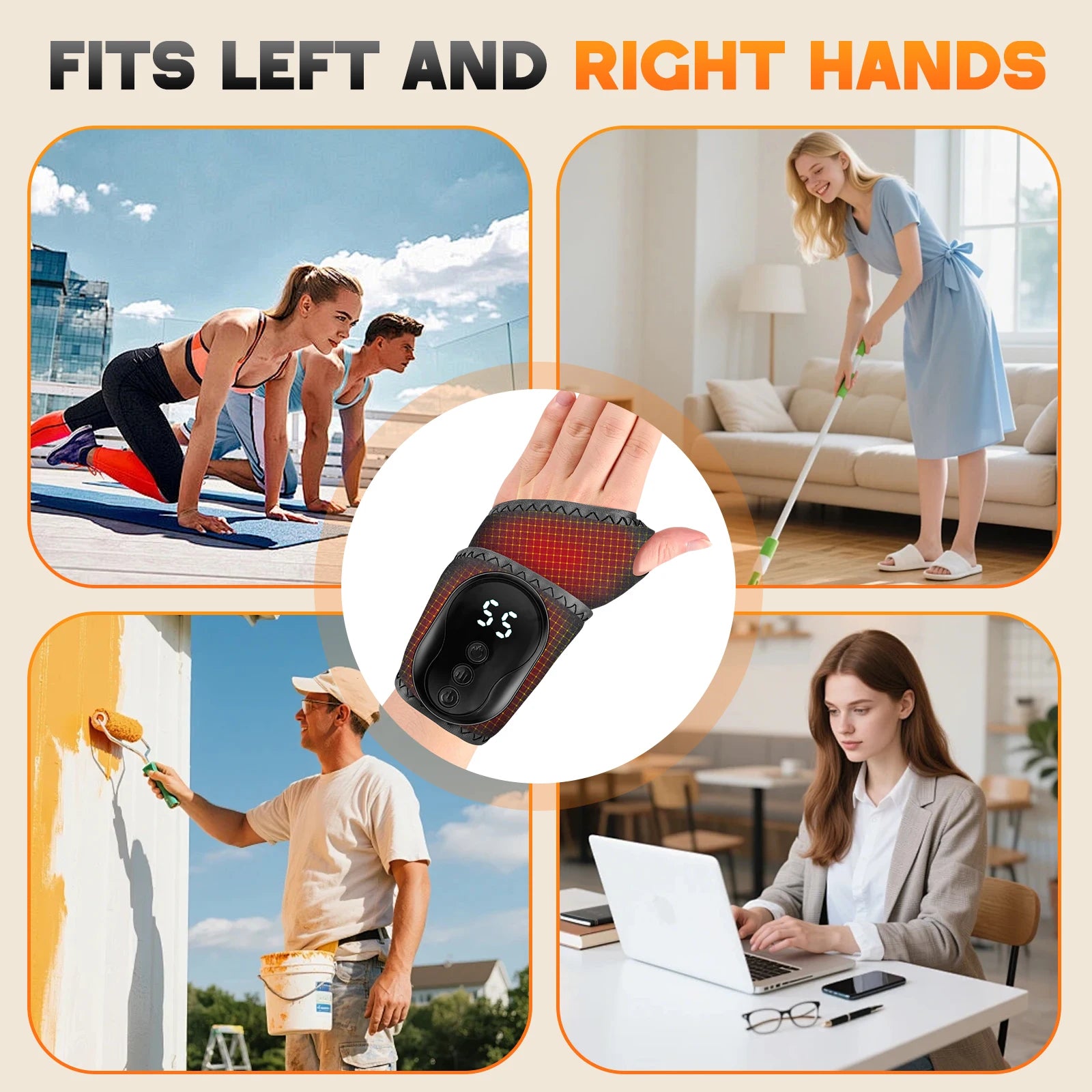 Vibration Ankle & Wrist Massage Wrap for Joint Pain Relief - 6