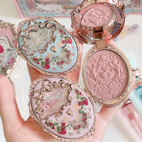 Embossed Long-Lasting Powder Blush for Silky Smooth Skin