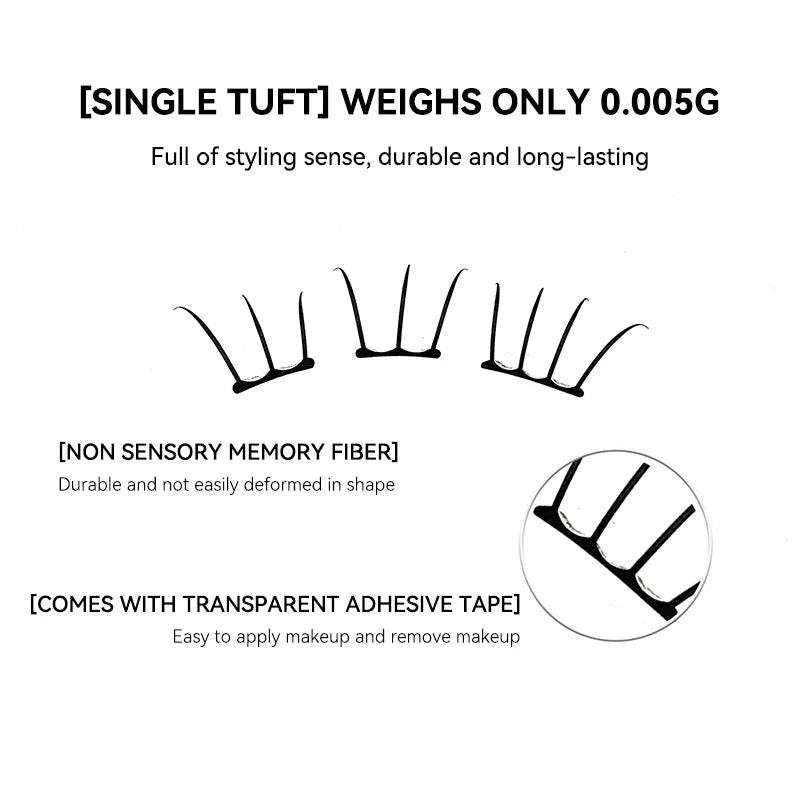 Glue-Free K-Pop Style DIY False Eyelashes - 5