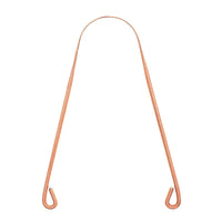 Copper U-Shaped Tongue Scraper for Fresh Breath