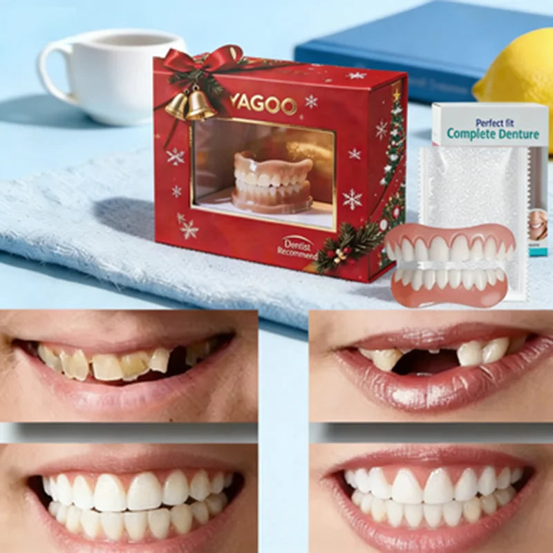 Instant Smile Cosmetic Denture Veneers for Men and Women