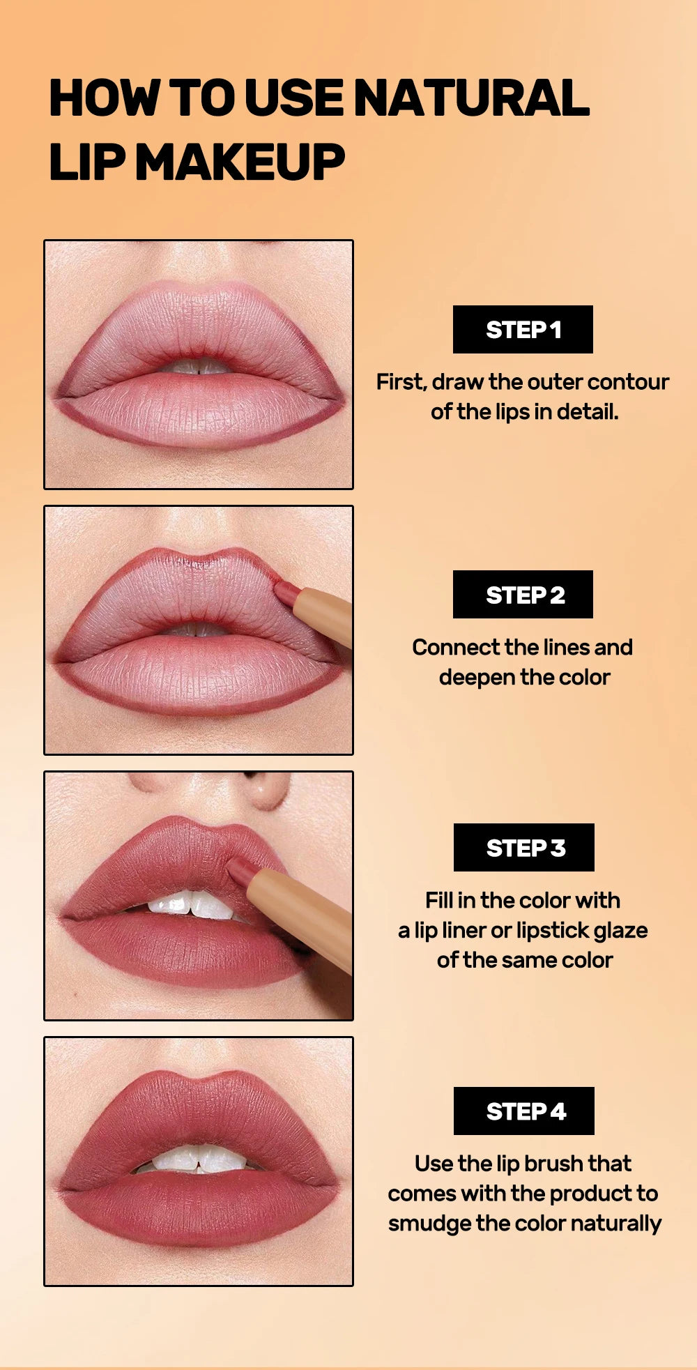 2-in-1 Matte Lip Liner and Precision Blending Brush - 21