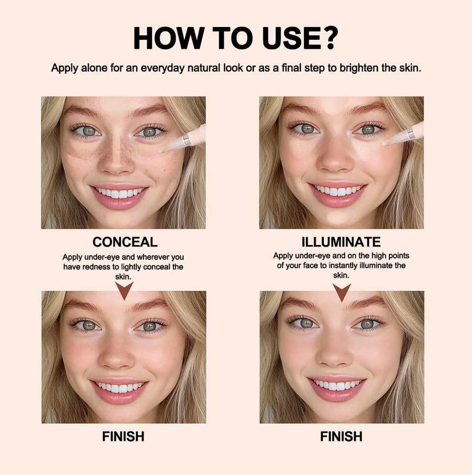 Brightening Concealer Click Pen for Flawless Coverage - 16