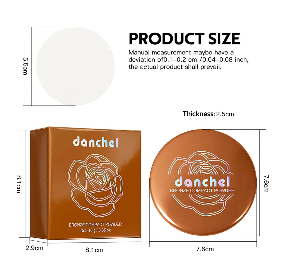 Matte Bronze Pressed Setting Powder for Flawless Contouring - 15