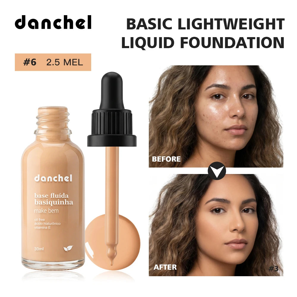 Matte Lightweight Liquid Foundation for Flawless Poreless Skin